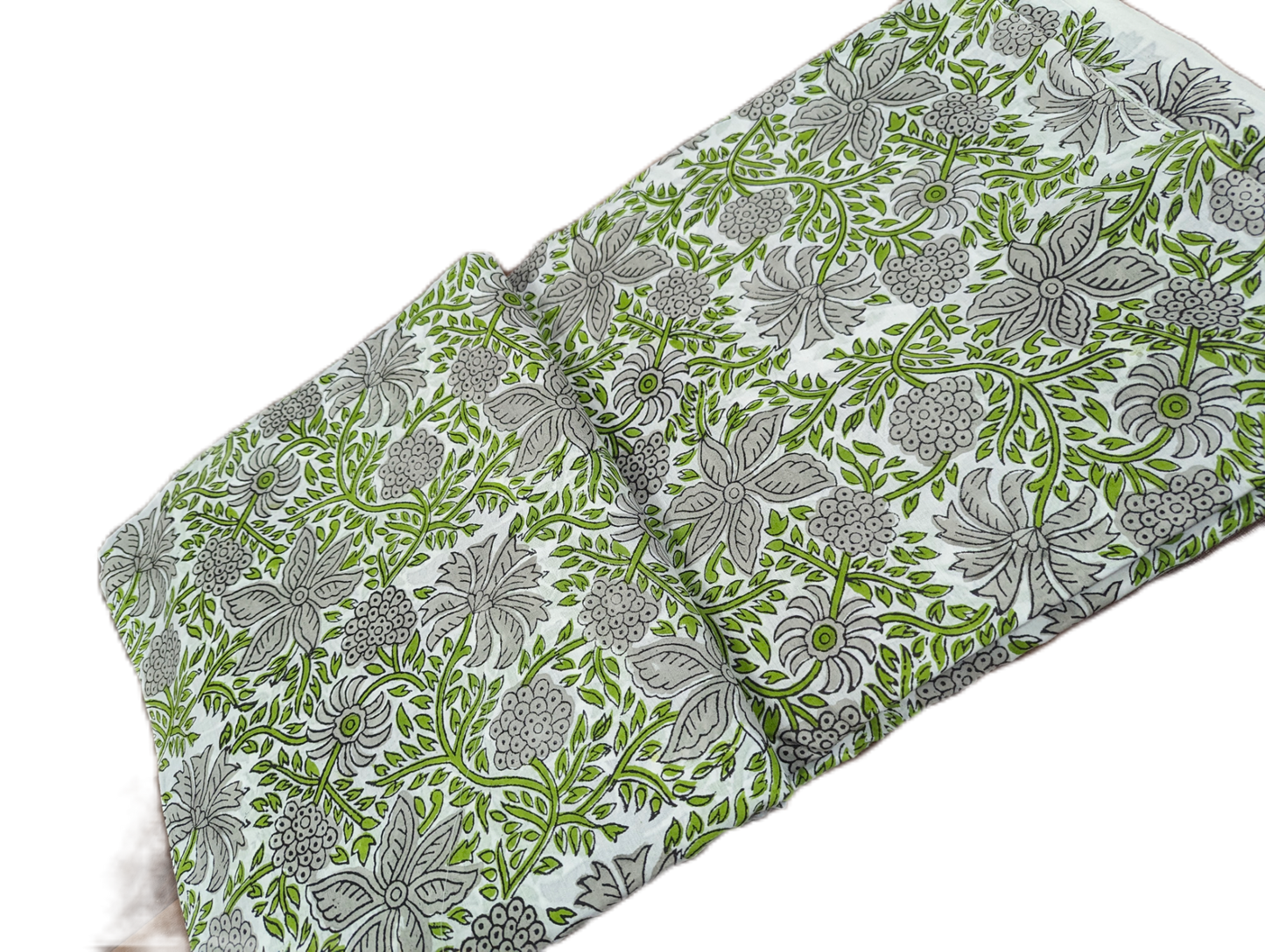 Floral Screen Printed Cotton Fabric