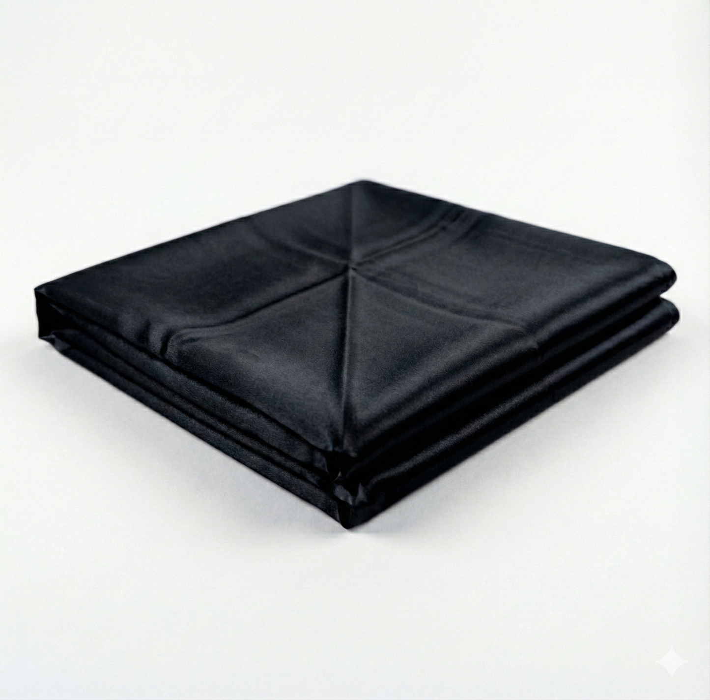 Black Charmeuse Silk Fabric