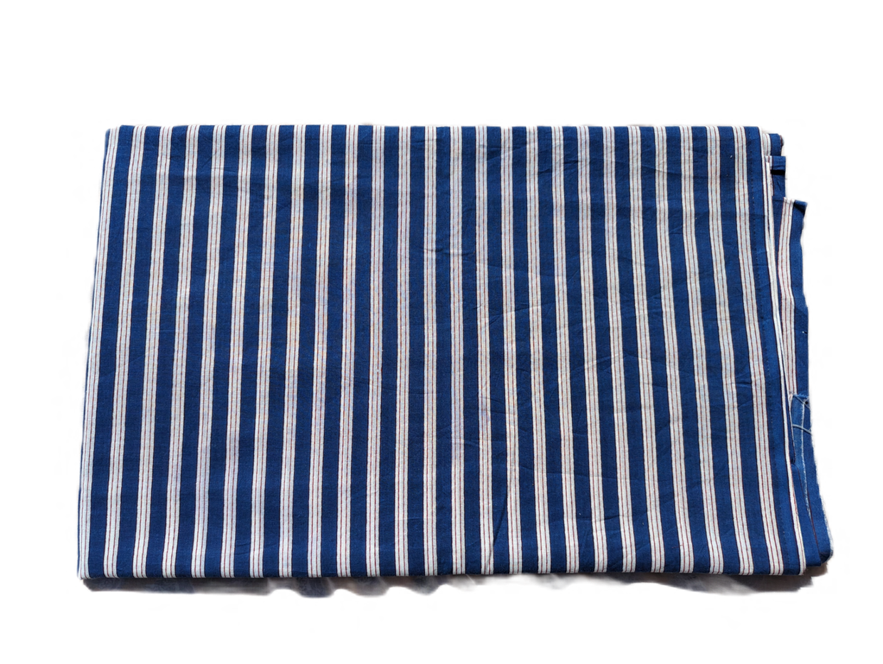 Blue White & Red Stripes Lining Cotton
