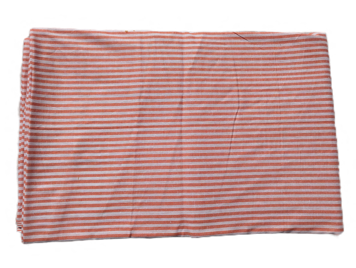 Red & White Stripes Lining Cotton