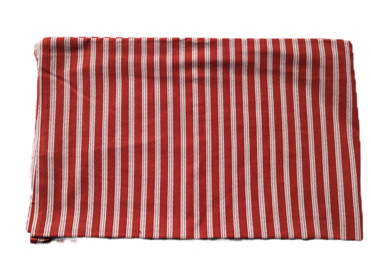 Bright Red & White Lining Cotton