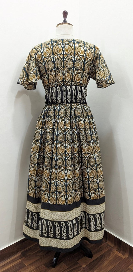 Noir Paisley Dress