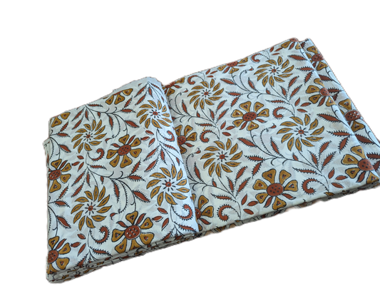 Floral Screen Printed Cotton Fabric
