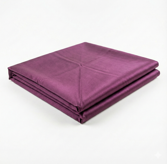 Wine Charmeuse Silk Fabric