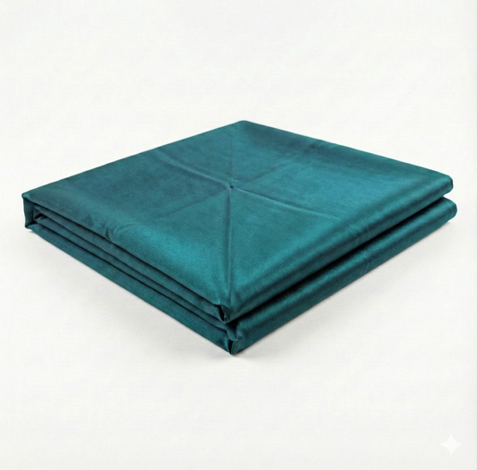 Dark Green Charmeuse Silk Fabric