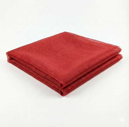 Red Charmeuse Silk Fabric