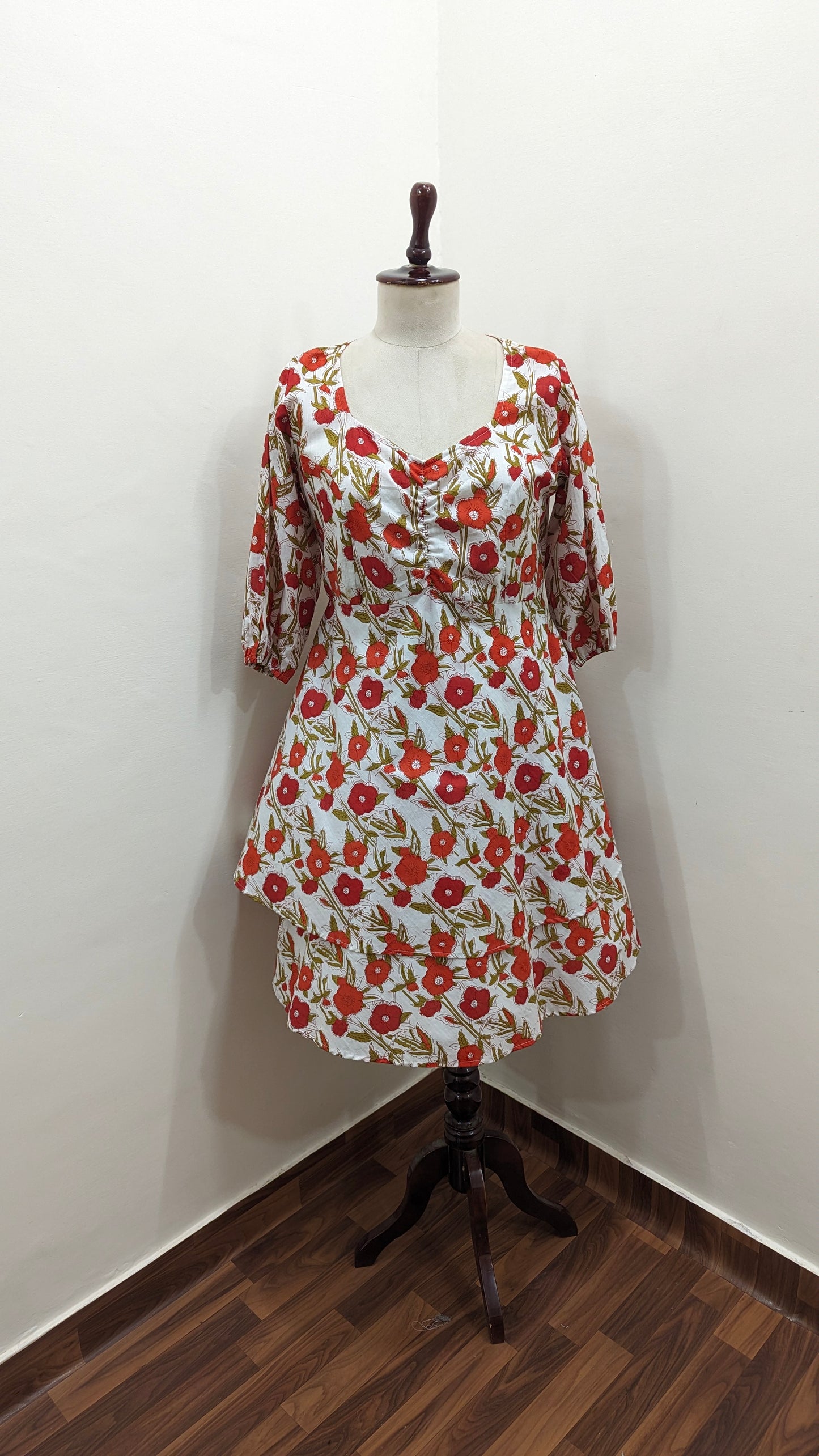 Sunset Floral Hem Dress