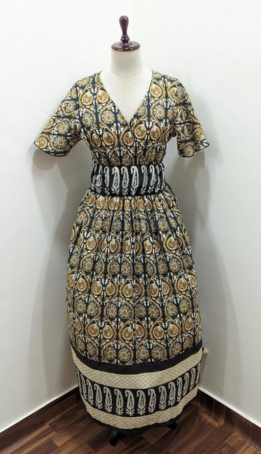 Noir Paisley Dress