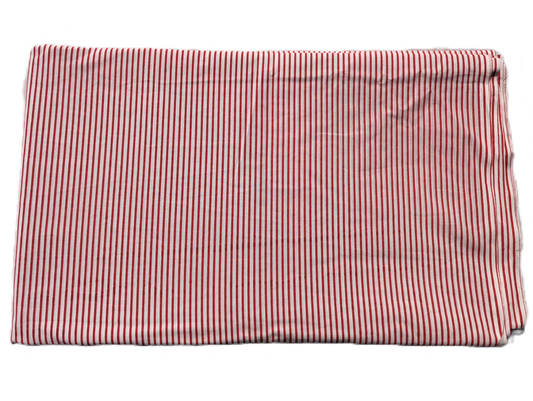 Red & White Stripes Lining Cotton