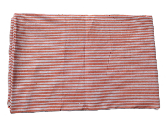 Red & White Stripes Lining Cotton