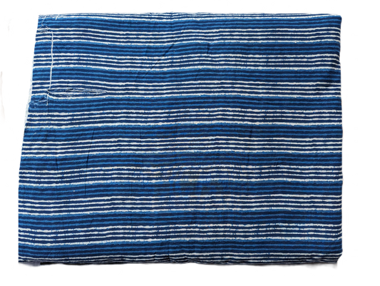 Indigo Blue & White Lining