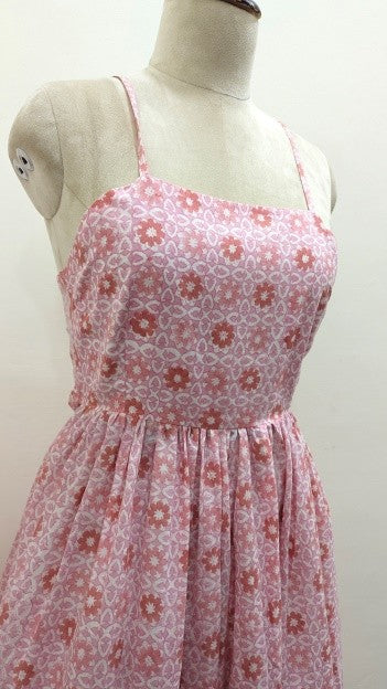 Blush Petal Tie-back Dress