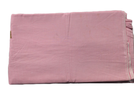 Pink & White Stripes Lining Cotton