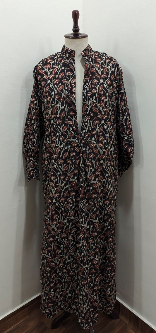 Vines Print Atelier Dress
