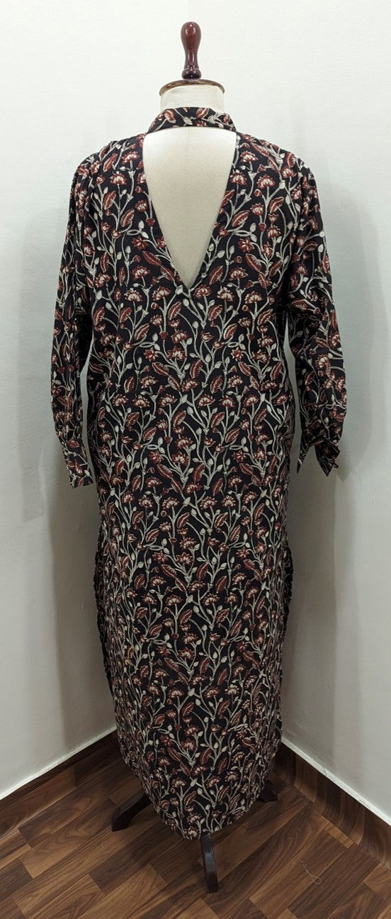 Vines Print Atelier Dress