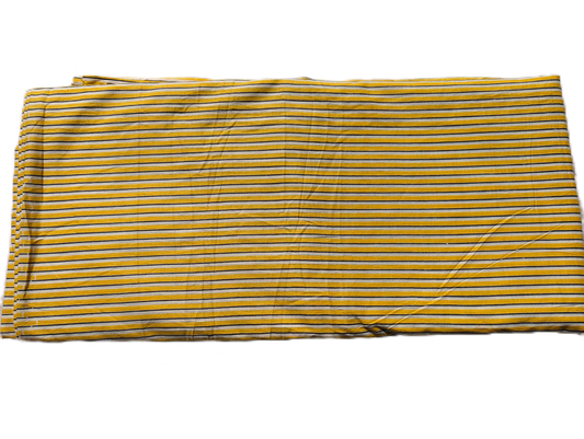 Yellow Contrast Lining Cotton Fabric