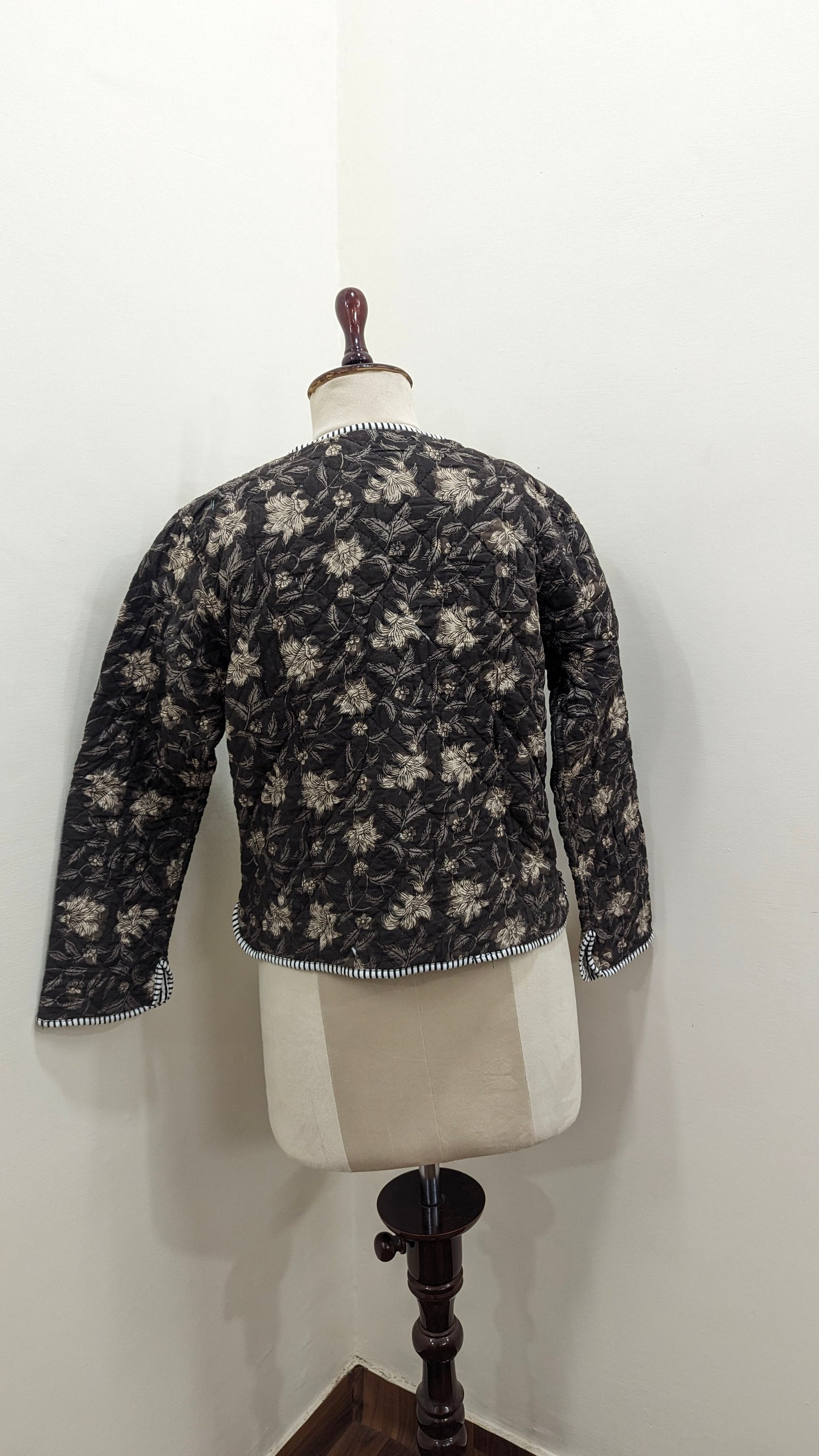 Modern Heirloom Block Print Quilted Jacket